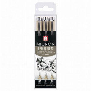 Cienkopisy Sakura Pigma Micron - Design Set - 3 szt.
