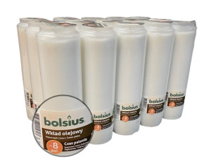 Wkłady do zniczy Bolsius olejowe 8 dni  15 sztuk
