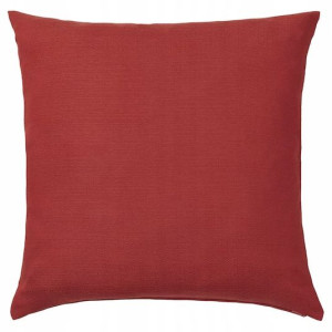 IKEA MAJBRAKEN poszewka brązowoczerwona 50x50