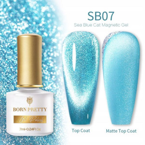 BORN PRETTY - Sea Blue Cat Magnetic Gel - SB07