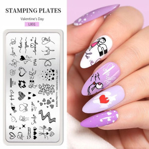 BORN PRETTY blaszka do stempli VALENTINES DAY-L001