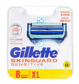 8x Ostrza do maszynek Gillette Skinguard Sensitive skóra wrażliwa oryginaln