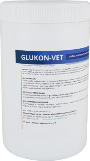 Glukon-vet Animalvet 500 g magnez glukoza regeneracja PROMOCJA