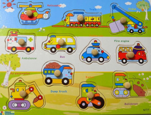Edukacyjne Duże Klocki Drewniane Układanka