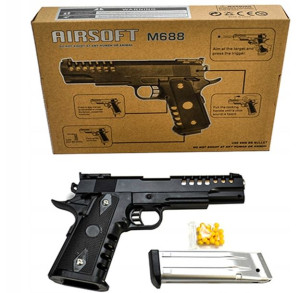 Metalowy Pistolet Karabin Na Kulki Colt Mpk-688
