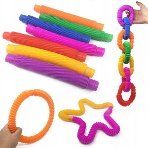 Rurki rury zabawki sensoryczne pop tube tubes