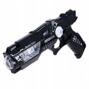 Duży Pistolet Na Baterie Dźwięk Wibracje Światło