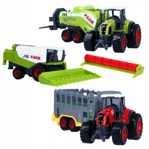 Resorak 2x Traktor 2x Maszyna Metal Kombajn Farmer