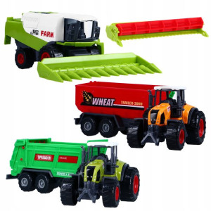 Resorak 2x Traktor 2x Maszyna Metal Kombajn Farmer