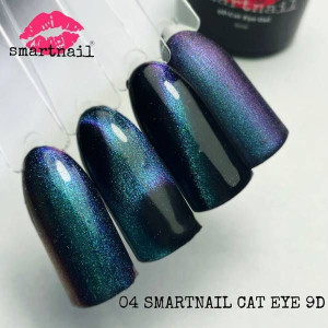 04 Smartnail Lakier hybrydowy Kocie Oko Cat Eye 9D 6ml 6g ZIELONY Nowy inna