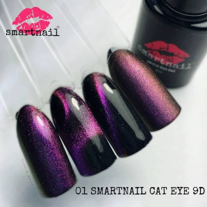 01 Smartnail Lakier hybrydowy Kocie Oko Cat Eye 9D 6ml 6g ZIELONY Nowy inna