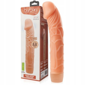 Delikatnie Wygięty Wibrujący Penis 22cm Wibrator