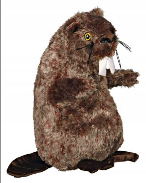 BÓBR maskotka dla psa szeleści chrumka XL 27 cm
