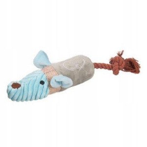 SZCZUREK z liną maskotka zabawka dla psa 40 cm