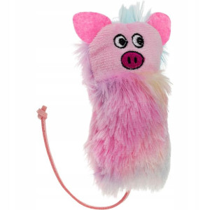 Zabawka dla kota FURRY BALL włochata ŚWINKA PIG