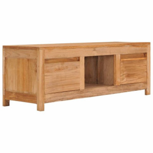 Szafka pod telewizor, 100x30x35 cm, lite drewno tekowe