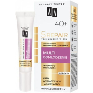 Krem pod oczy AA 5Repair 40+, wygładzająco-ujędrniający, 15 ml