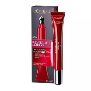L'Oréal Paris Revitalift Laser X3, przeciwzmarszczkowy krem pod oczy, 15 ml