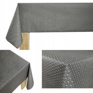 Bieżnik Na Stół Wzór Koronka Szara Wymiar 40x140cm