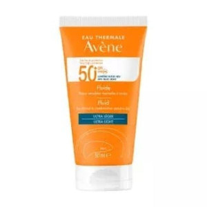 Avene Sun, fluid ochronny do twarzy, ultralekki skóra wrażliwa SPF50+ 50ml