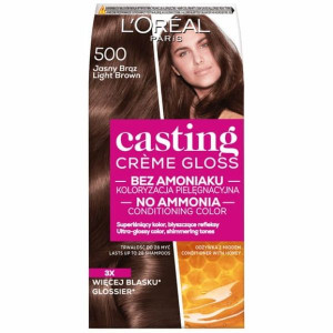 Krem koloryzujący d/wł L'Oréal Paris Casting Créme Gloss, 500 JASNY BRĄZ