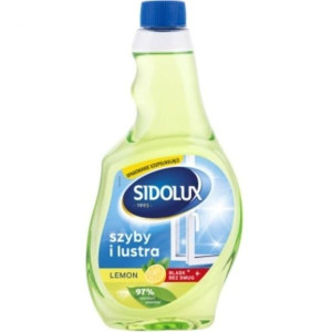 SIDOLUX Crystal, płyn do mycia szyb, Lemon, zapas. 500 ml