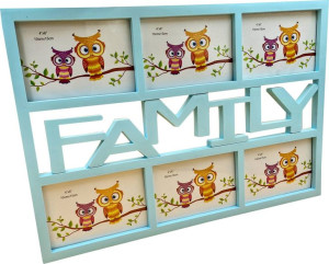 Ramka na 6 zdjęć 3D wisząca Family 50 x 32 cm