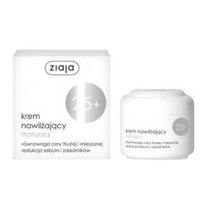 Ziaja 25+, krem nawilżający, matujący, 50 ml