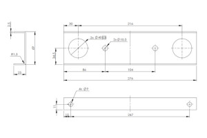 Belka wsporcza dyszla Garden Trailer 150/200/201/230
