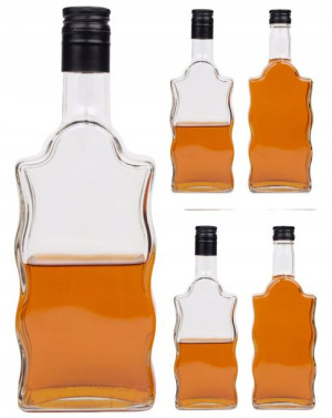 5x Butelka Fala 500ml Na Nalewki Sok +zakrętka