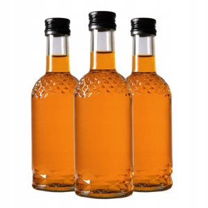 5x Butelka szklana Globus 250ml alkohol ZAKRĘTKI