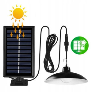 Żyrandol Wisząca Lampa Solarna Led Ogrodowa Pilot