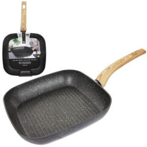 Patelnia Aluminiowa Griddle Z Powłoką Xylan 28 cm Gaz Indukcja