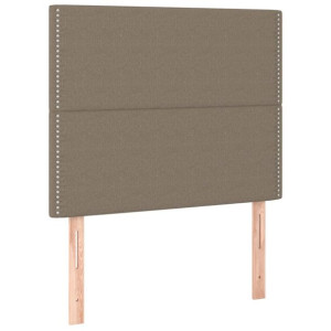 Zagłówki do łóżka, 2 szt., taupe, 80x5x78/88 cm, tkanina
