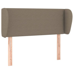 Zagłówek uszak, taupe, 93x23x78/88 cm, tkanina