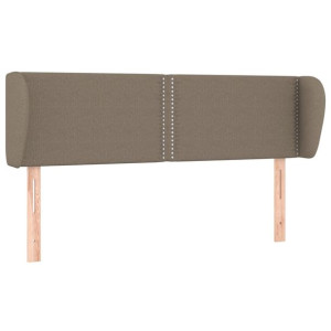 Zagłówek uszak, taupe, 147x23x78/88 cm, tkanina