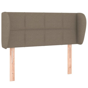 Zagłówek uszak, taupe, 93x23x78/88 cm, tkanina