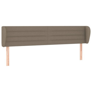 Zagłówek uszak, taupe, 203x23x78/88 cm, tkanina