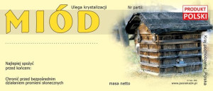 Paczka etykiet na miód (100szt) - wzór E2
