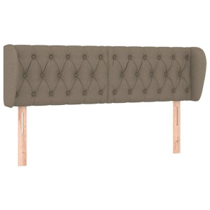 Zagłówek uszak, taupe, 147x23x78/88 cm, tkanina