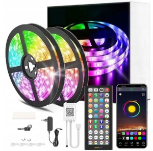 Taśma LED 15M RGB 5050 Bluetooth APLIKACJA ZESTAW
