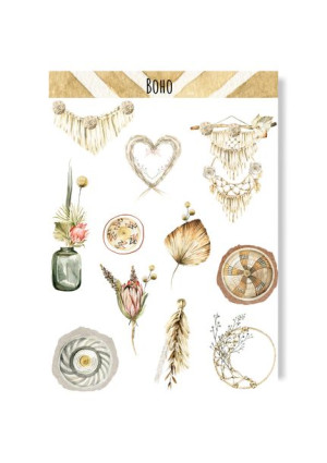 Naklejki boho do plannera bullet journala makrama
