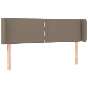 Zagłówek uszak, taupe, 147x16x78/88 cm, tkanina