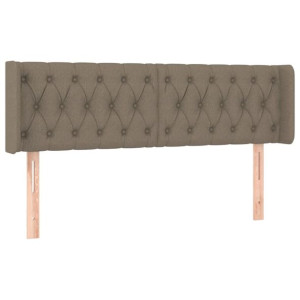 Zagłówek uszak, taupe, 147x16x78/88 cm, tkanina