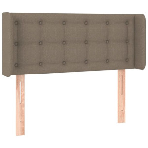 Zagłówek uszak, taupe, 83x16x78/88 cm, tkanina