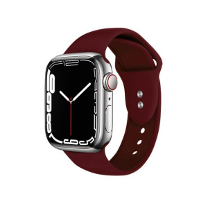 Pasek Crong Liquid Apple Watch 4/5/6/7/SE/8/Ultra 44/45/49mm (bordowy)