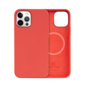 Etui Crong Color Cover Magnetic MagSafe Apple iPhone 12 Pro Max (czerwony)