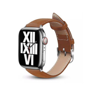 Pasek Crong Noble Band Apple Watch 4/5/6/7/SE/8/Ultra 44/45/49mm (Mokka)