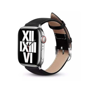 Pasek Crong Noble Band Apple Watch 4/5/6/7/SE/8/Ultra 44/45/49mm (Black Noi