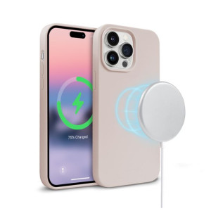Etui Crong Color Cover Magnetic MagSafe Apple iPhone 14 Pro (piaskowy róż)